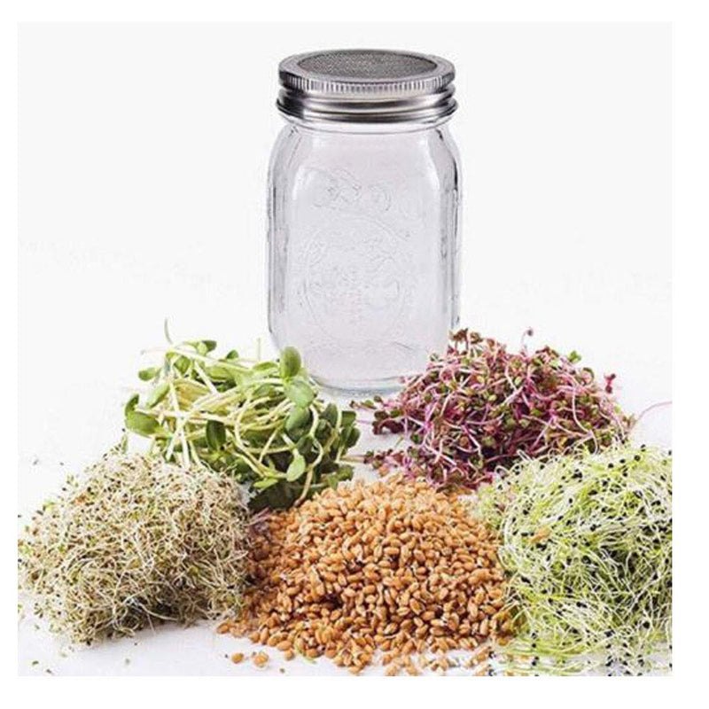 [Australia - AusPower] - Mason Jar Liquor/Oil Pour Spout Dispenser, Sprouting Mason Jar Lid,Shaker Lid Shaker Dry Rub Lid - Cocktail, Mix Spices, Dredge Flour, Sugar Pack of 6 