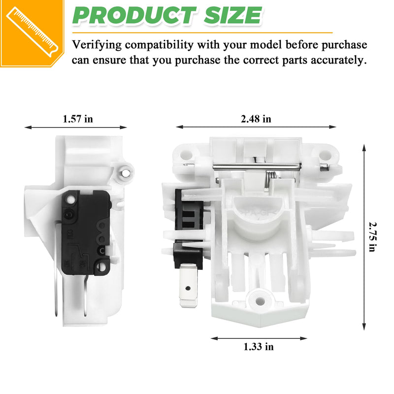 [Australia - AusPower] - DD81-02132A DD81-01629A Dishwasher Door Latch by Techecook - Fit for Samsung Dishwasher Door Latch Lock DW80R5060US DW80F600UTS DW80J3020US DW80K5050US DW80R5061UG DW80F600UTB DW80F600UTW DW80K7050UG 