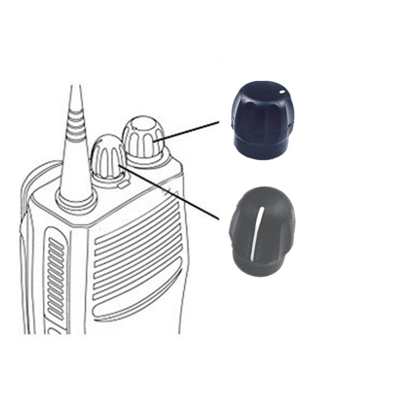[Australia - AusPower] - Two Way Radio Volume Control knob and Channel Selector Knob Button Cap Replacement Compatible for Motorola GP338 GP380 HT1550 HT1250 CP150 CP160 Walkie Talkie (5pair) 5pair 