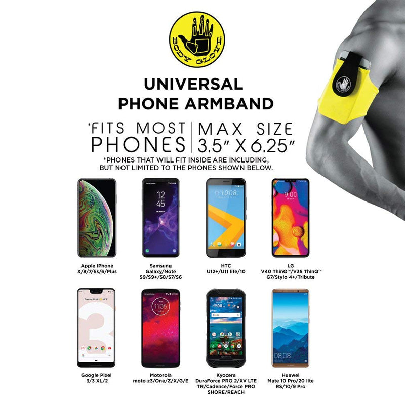 [Australia - AusPower] - Body Glove Running Armband Sleeve. Fits All Phones with A Case Including All iPhone Models - Abstract Palm Large 