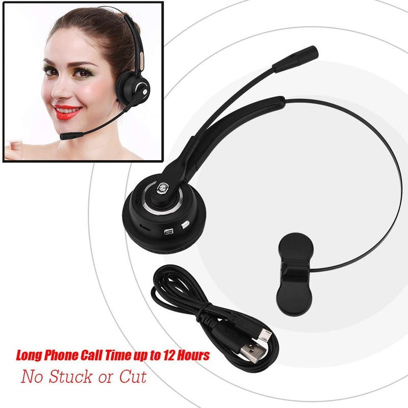 [Australia - AusPower] - Bewinner Call Center Bluetooth Headset - Advanced Bluetooth Csr8615-V4.0 Class2 Assures Stable and Smooth Connection - Bluetooth Call Center Headphones Come with Noise Cancelling Function 