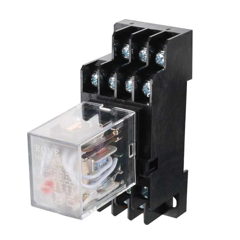 [Australia - AusPower] - uxcell 6 Pcs AC 110V/120V Coil 4PDT 35mm DIN Rail Power Relay + Socket 