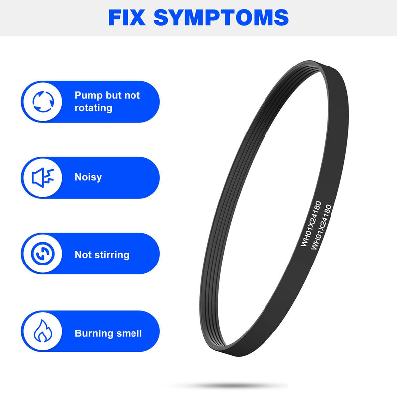 [Australia - AusPower] - WH01X24180 Washer Drive Belt Compatible with GE Washers AP6024314 PS11736832 4455970 GTW460AMJ0WW GTW460AMJ2WW GTW485ASJ0WS 