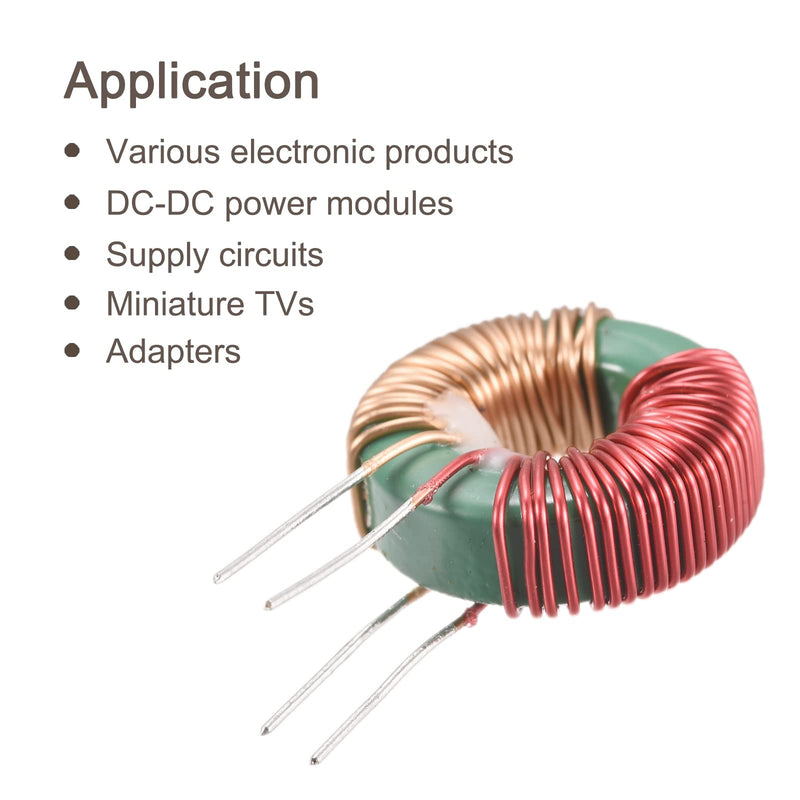 [Australia - AusPower] - MECCANIXITY Toroid Inductance Copper Coil Magnetic Inductor 10mH 3A for DIY Circuit Board Pack of 5 