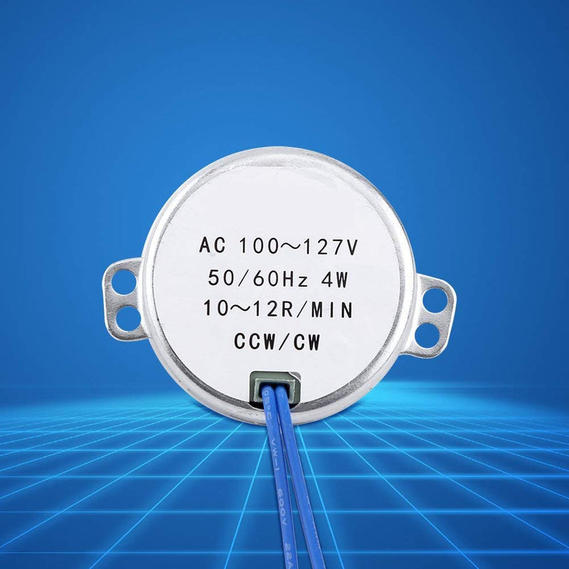 [Australia - AusPower] - Turntable Synchronous Synchron Motor 50/60Hz Frequency AC 100~127V Geared Motor CCW/CW 4W(10-12RPM) 10-12RPM 