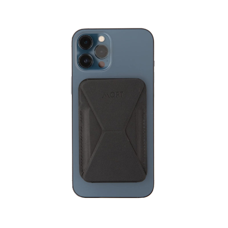 [Australia - AusPower] - MOFT The First Snap-On Magnetic Stand & MagSafe Wallet for iPhone 12 Series and iPhone 13/iPhone 13 Mini/iPhone 13 Pro Max (Night Black) 