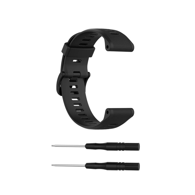 [Australia - AusPower] - EEweca 3-Pack Silicone Bands for Garmin Forerunner 945 Smartwatch Replacement Strap (Black, Gray, Orange) Black, Gray, Orange 