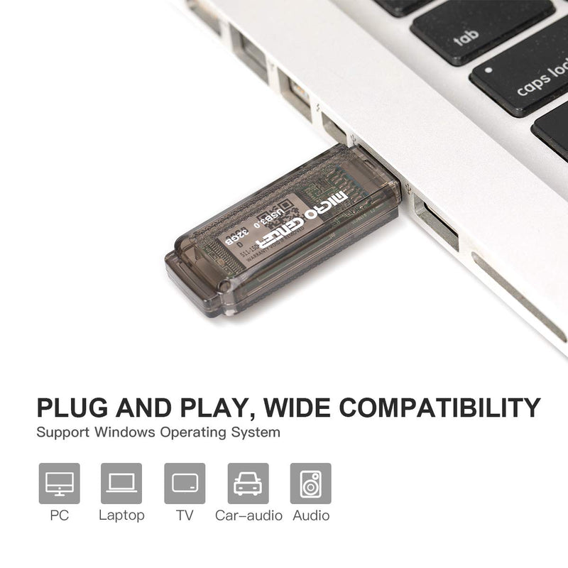 [Australia - AusPower] - Micro Center SuperSpeed 5 Pack 32GB USB 3.0 Flash Drive Gum Size Memory Stick Thumb Drive Data Storage Jump Drive (32G 5-Pack) 