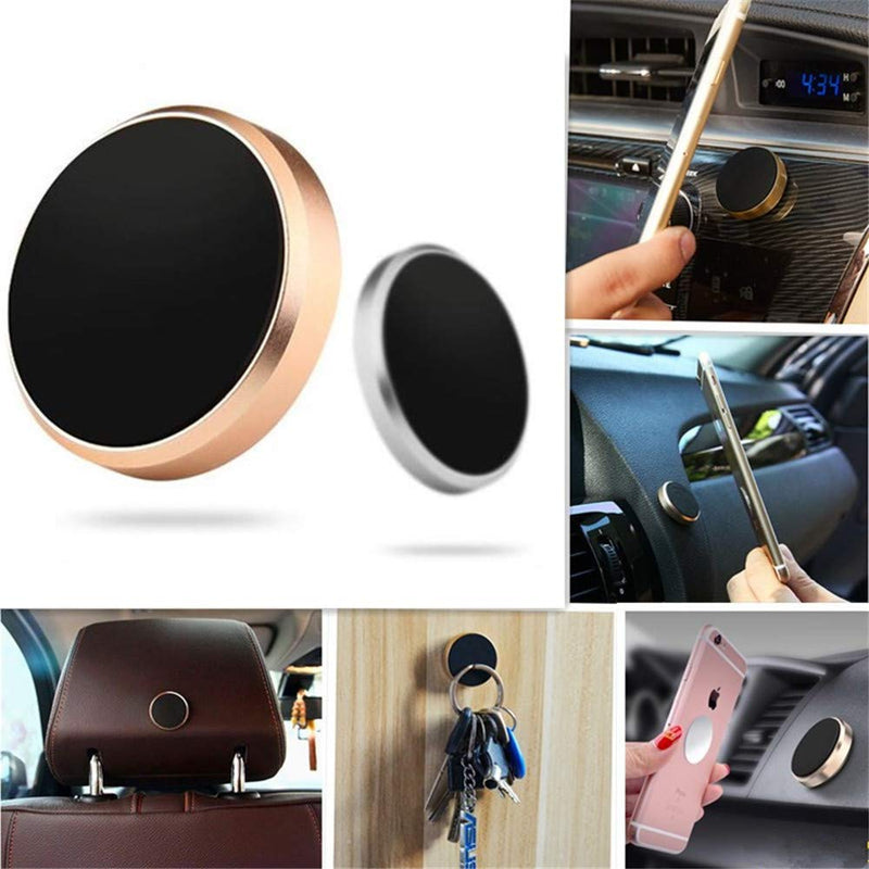 [Australia - AusPower] - Magnetic Mobile Phone Holder (3 Pack ) Car Dashboard Mobile Bracket Cell Phone Mount Holder Stand Universal Magnet Wall Stand Universal Magnet Wall Sticker for iPhone (Black) (Black) Black 