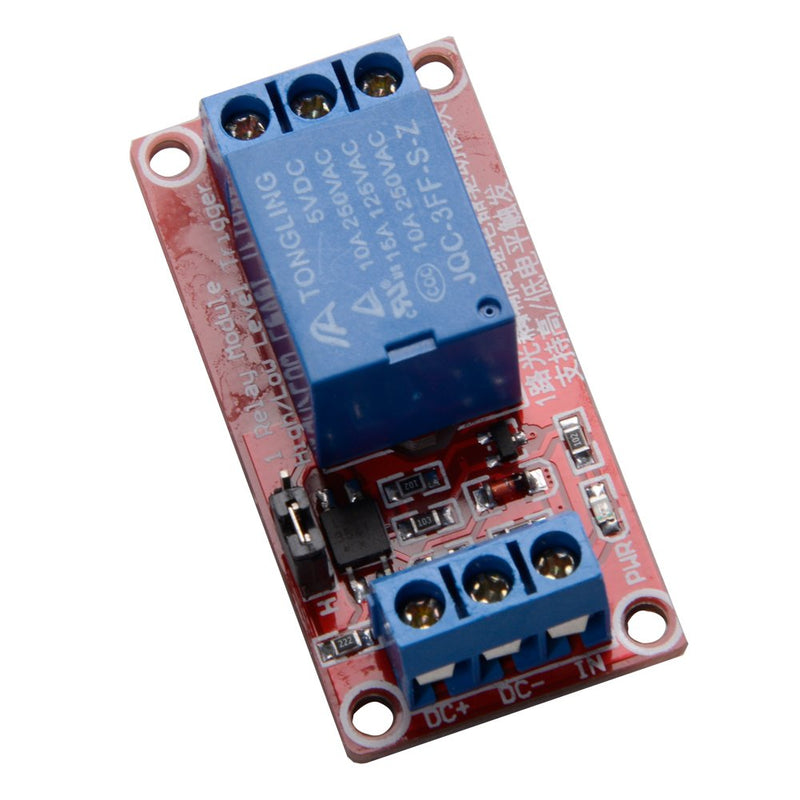 [Australia - AusPower] - 4 pcs DC 5V 1 Channel Relay Module Board Shield High/Low Level Trigger with Optocoupler 