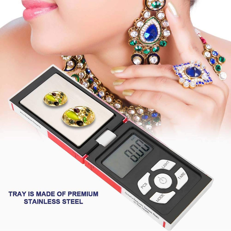 [Australia - AusPower] - Digital Pocket Scale, Jewelry Scale, Portable Pocket High Precision Jewelry Weight Electronic Digital Scale Gram Jewelry and Gems Weigh Scale Weigh High Precision Portable LCD Digital Pocket Scale 1 