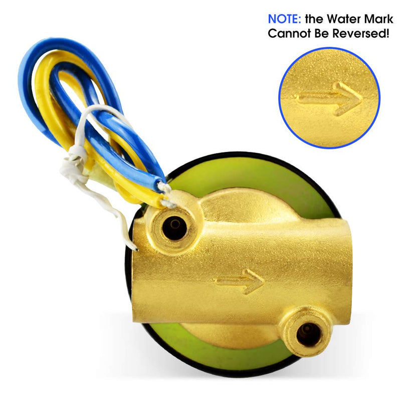 [Australia - AusPower] - TAILONZ PNEUMATIC 1/4 Inch NPT 12V/24V/110V/220V Brass Electric Solenoid Valve 2W025-08 Normally Closed Water, Air, Diesel DC12V 1/4" 