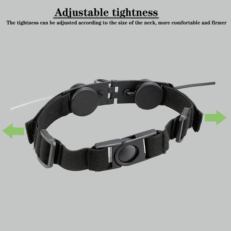 [Australia - AusPower] - Retevis Adjustable Throat Mic Walkie Talkies Earpiece with Mic 2 Pin, Compatible with Retevis RT22 RT21 H-777 RT68 RT19 Baofeng UV-5R pxton Walkie Talkies, Acoustic Tube Two Way Radio Headset (1 Pack) 