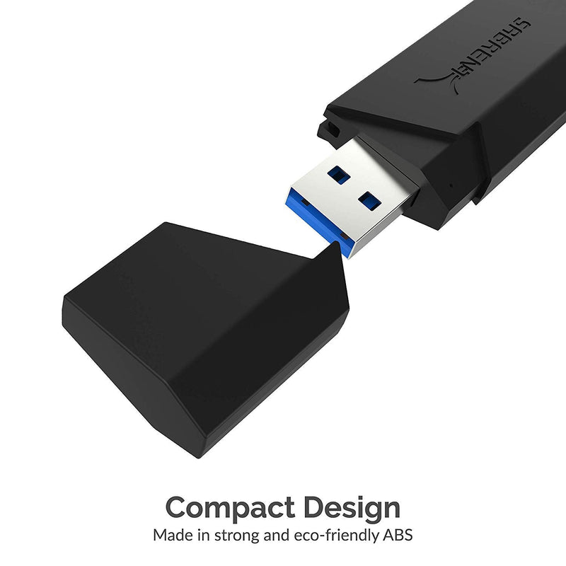 [Australia - AusPower] - SABRENT SuperSpeed 2-Slot USB 3.0 Flash Memory Card Reader for Windows, Mac, Linux, and Certain Android Systems - Supports SD , SDHC , SDXC , MMC / MicroSD , T-Flash [Black] (CR-UMSS) 2-Slot USB A 