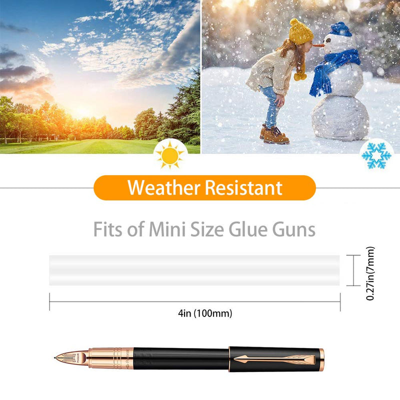 [Australia - AusPower] - Mini Hot Glue Gun Sticks 4 in. 0.27 in. Dia 82 Pack All Purpose Hot Melt Glue Sticks for Most Hot Melt Glue Gun Clear Hot Glue Adhesive Almost for All Materials for Kids Adults DIY Sealing Repairing 82PACK 