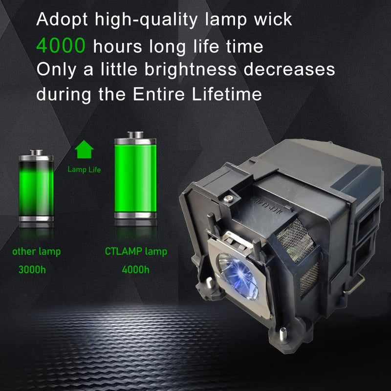 [Australia - AusPower] - CTLAMP A+ Quality V13H010L91 ELP91 Replacement Projector Lamp Bulb with Housing Compatible with Epson elplp91 BrightLink 685Wi EB-680 EB-685W PowerLite 680 EB-685Wi EB-695Wi EB-680S 