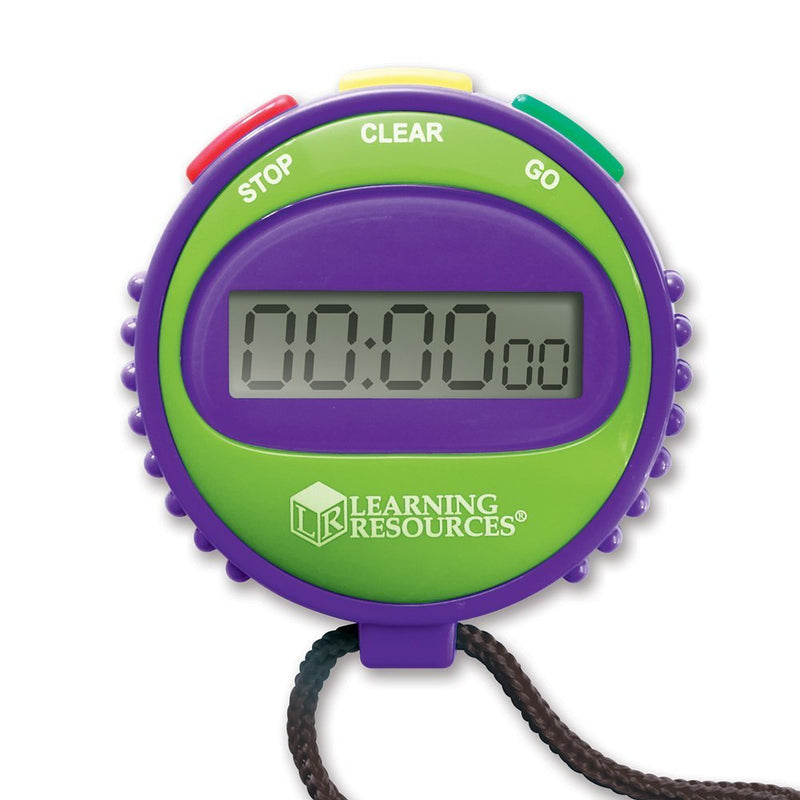 [Australia - AusPower] - Learning Resources Simple 3 Button Stopwatch, Supports Science Investigations, Timed Math Exercises, Elapsed Time Tracking, Ages 5+ 