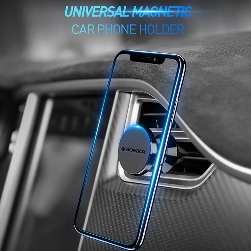[Australia - AusPower] - DONBOX Magnetic Car Mount Phone Holder - Cellphone Dock with Strong Magnet for Air Vent - 360° Rotation - Compatible with iPhone SE 12 11 Pro X XR XS Max Samsung Galaxy S20 Note20 & All Phones 