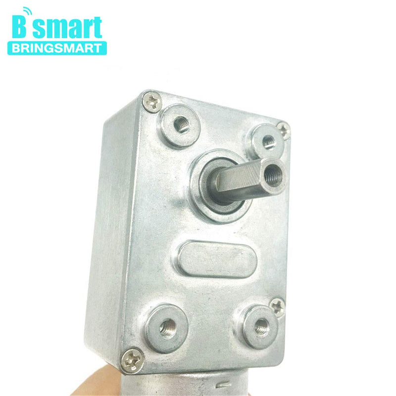 [Australia - AusPower] - Bringsmart JGY-370 12V 10rpm DC Worm Gear Motor 12 Volt High Torque Engine Mini Turbine Worm 12V Reducer Electric Motor Self-locking for DIY Mini Geared Motor (JGY-370 12V 10rpm) 