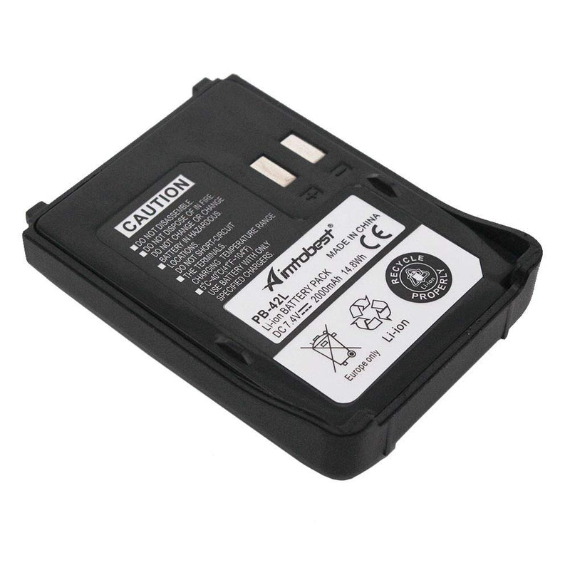 [Australia - AusPower] - PB-42L PB42L 2000mAh Li-ion Battery Compatible for Kenwood TH-F6A TH-F6 TH-F7 TH-F7E THF6A THF6 Portable Radios PB-42Li PB-42 PB42 