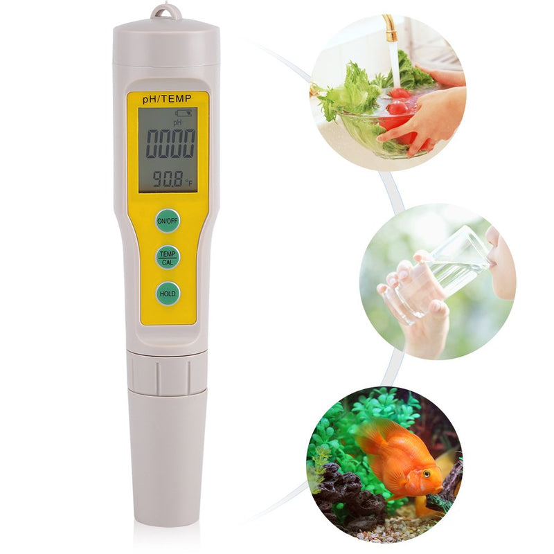[Australia - AusPower] - Haofy Portable PH Meter Digital Water Quality Tester for Drinking Pool Aquarium 