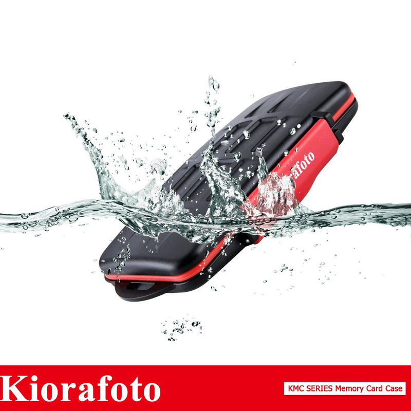 [Australia - AusPower] - Kiorafoto Professional Water-Resistant Anti-Shock Holder Storage SD SDHC SDXC TF Memory Card Case Protector Cover with Carabiner for 12SD Cards & 12 Micro SD Cards for 12 SD + 12 Micro SD 