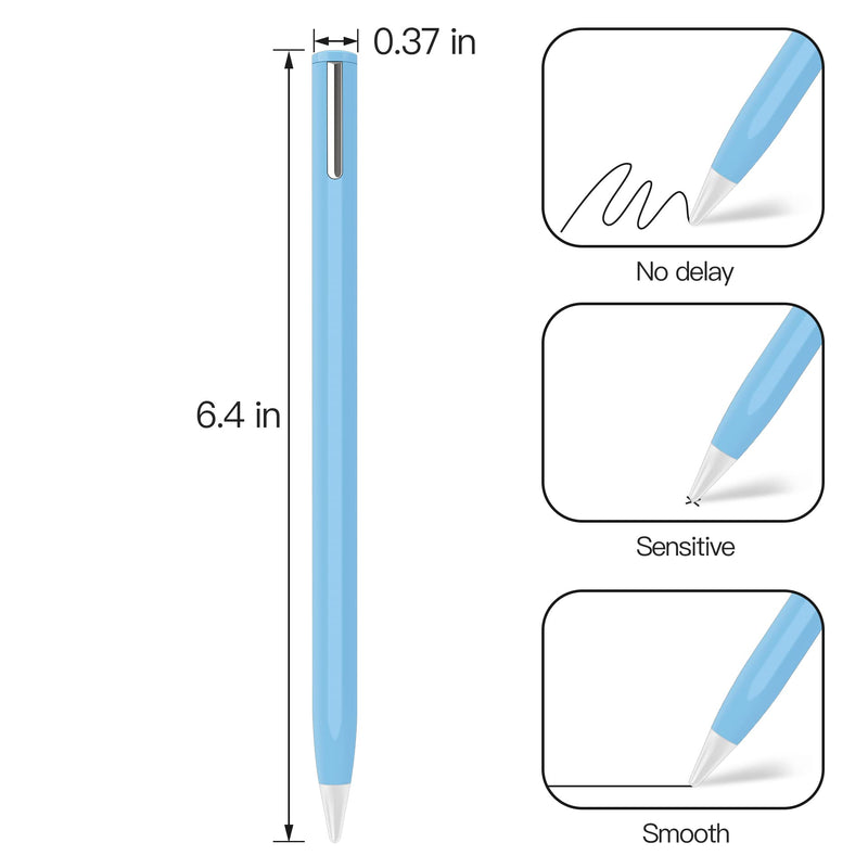 [Australia - AusPower] - Stylus Pen Compatible for iPad (2018 and Later) ,Palm Rejection, Compatible with iPad Pro 11&12.9 Inch, iPad Air (3rd/4th/5th),iPad Mini(5/6th),iPad(6/7/8/9th),Tilting Detection (Blue) Blue 