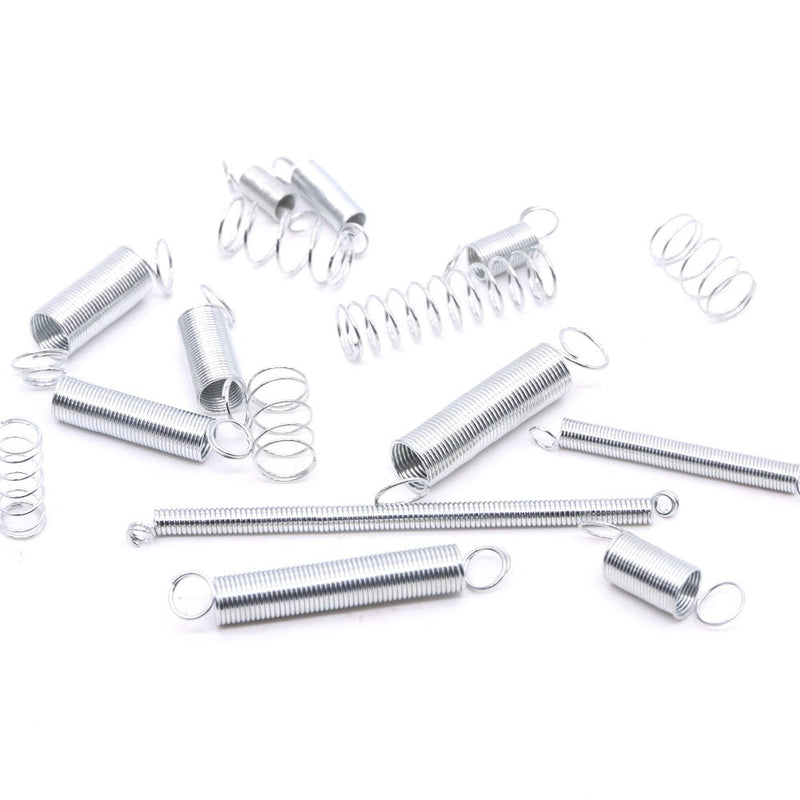 [Australia - AusPower] - Glarks 200Pcs Zinc Plated Extension and Compression Industry Spring Assortment Kit 