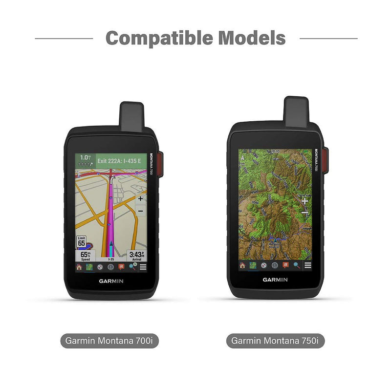 [Australia - AusPower] - TUSITA Case Compatible with Garmin Montana 750i 700i ( NOT for Montana 700)- Silicone Protective Cover - Rugged Handheld GPS Navigator Accessories Montana 750i 700i case 