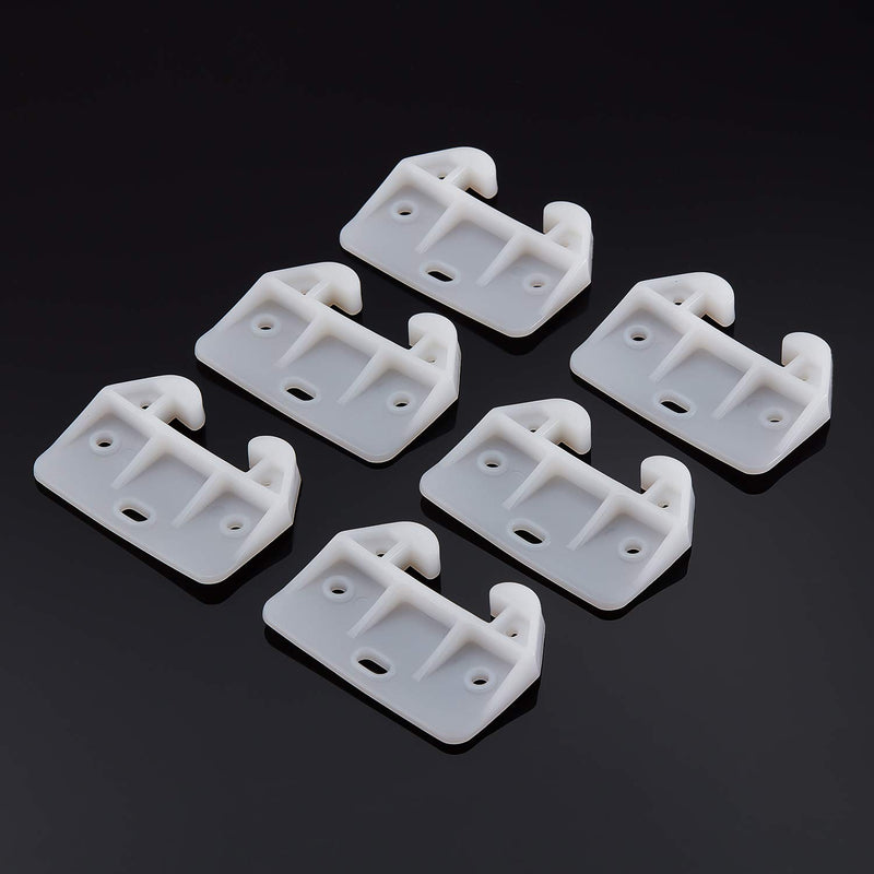 [Australia - AusPower] - Maitys Plastic Drawer Guides Drawer Track Guides Replacement Furniture Parts for Dressers, Hutches and Drawer Systems, White (10) 10 