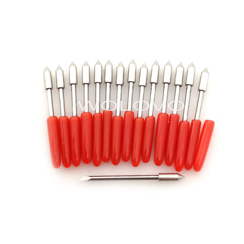 [Australia - AusPower] - CB09 Graphtec Blade 15Pcs 45 Degree Cutting Blades for Silhouette Cameo 1 2 3/Portrait/Curio/Graphtec 6000/CE 5000-60 Plotter 