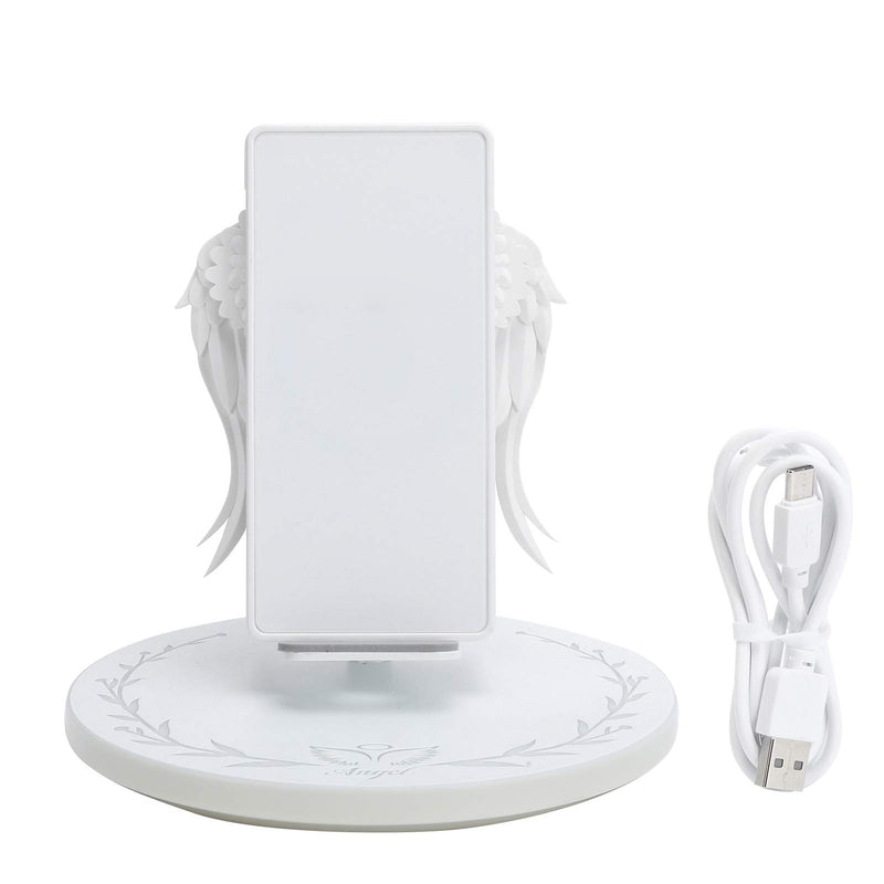 [Australia - AusPower] - Wireless Charger, 10W Max Fast Wireless Charging, Wireless Phone Charger Stand, Universal Angel Wing Style Fast Charging for Mobile Phone 