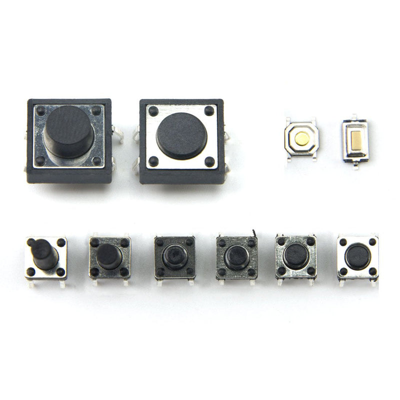 [Australia - AusPower] - XINGYHENG 280Pcs 6 * 6 * 5mm 4pin (14 Kinds,Each swith 20pcs) Mini Micro Momentary Tactile Push Button Switch Tactile Tact Push Button Switch Assortment Box 