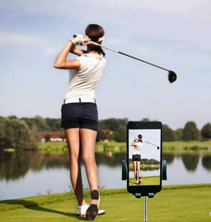 [Australia - AusPower] - UEVERHI Adjustable Golf Cell Phone Holder Clip, Record Golf Swing Training |Works with Golf Cart or Push Cart,Golf Club,Flag Pole 