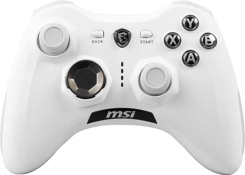 [Australia - AusPower] - MSI Force GC30V2 White Wireless Gaming Controller, Dual Vibration Motors, Dual Connection Modes, Interchangable D-Pads, Compatible with PC & Android Force GC30 V2 WHITE 