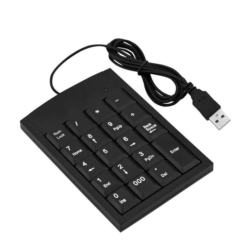 [Australia - AusPower] - USB Numeric Keypad, Portable Slim Mini Number Pad for Laptop Desktop Computer PC, Full Size 19 Key, Big Print Letters, for Windows 7/8/9/10/for iOS/for Android 