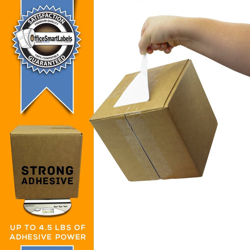 [Australia - AusPower] - OfficeSmartLabels - 4" x 6" 4XL Internet Postage Shipping Labels, Compatible with 1744907 (1 Roll - 220 Labels Per Roll) Prime - 001 Roll - 220 Labels Per Roll 