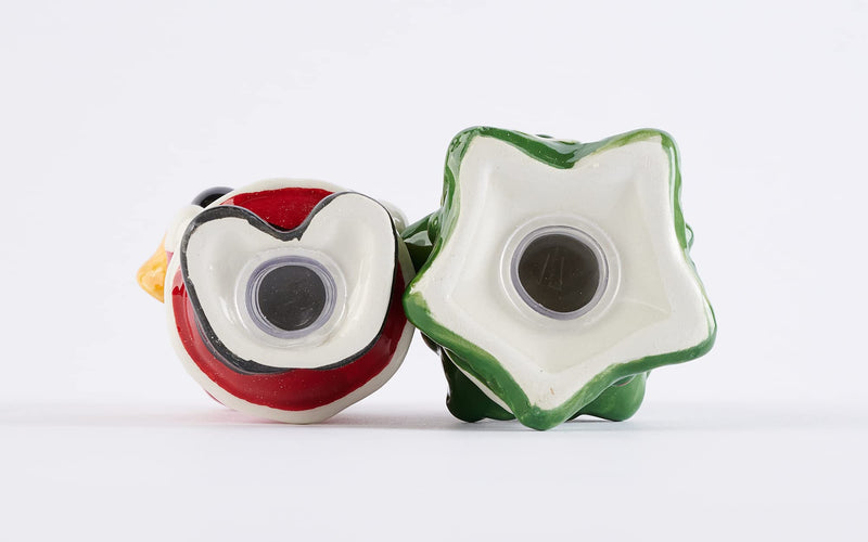 [Australia - AusPower] - Mud Pie Christmas Tree and Santa Salt & Pepper Shaker Set, 3.5" x 5" 