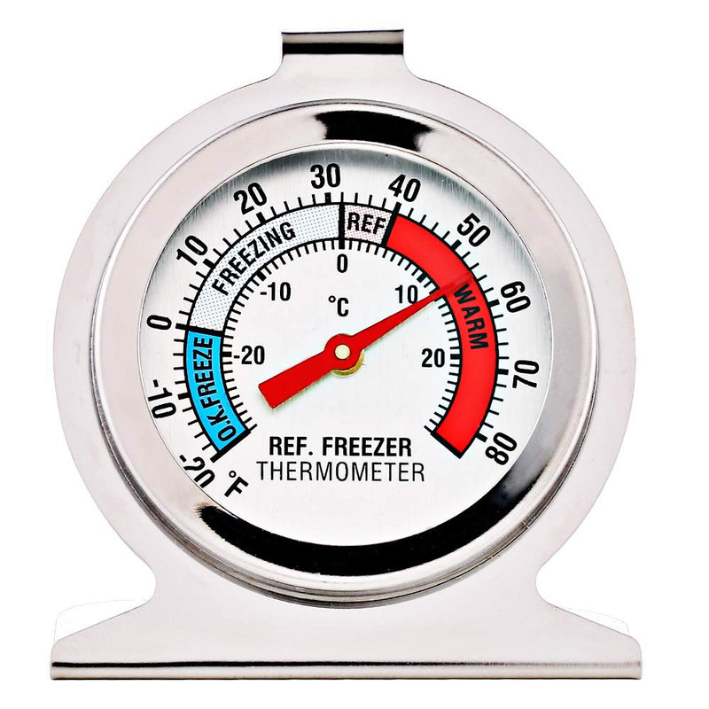 [Australia - AusPower] - 4 Pack Refrigerator Freezer Thermometer Large Dial Thermometer 