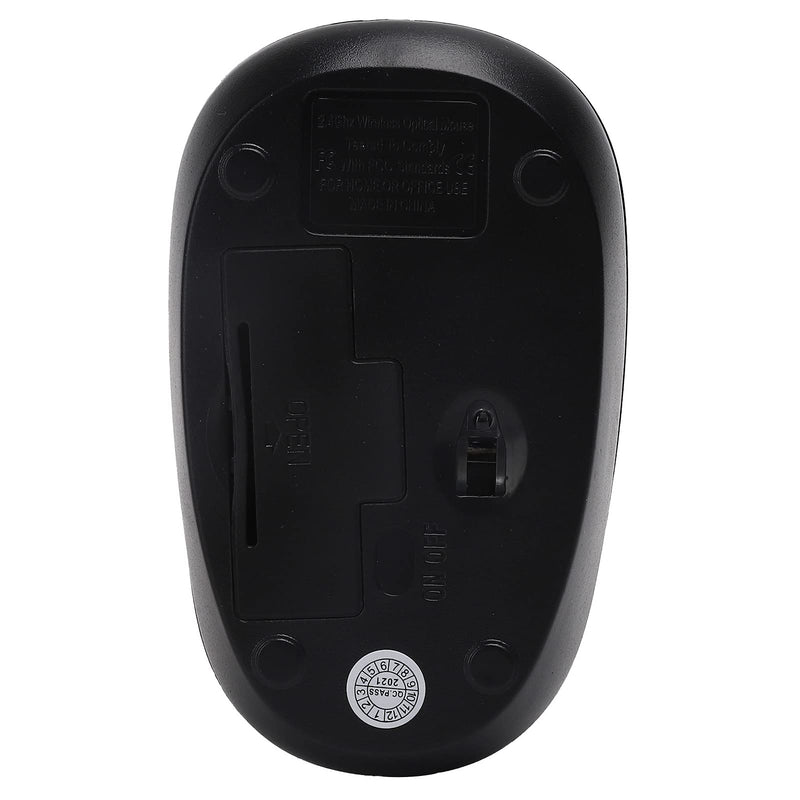 [Australia - AusPower] - Wireless Computer Mouse, 2.4G Wireless Optical Mouse, Wireless Gaming Mouse Plug‑in Optical Desktop Computer External Device with USB Receiver 