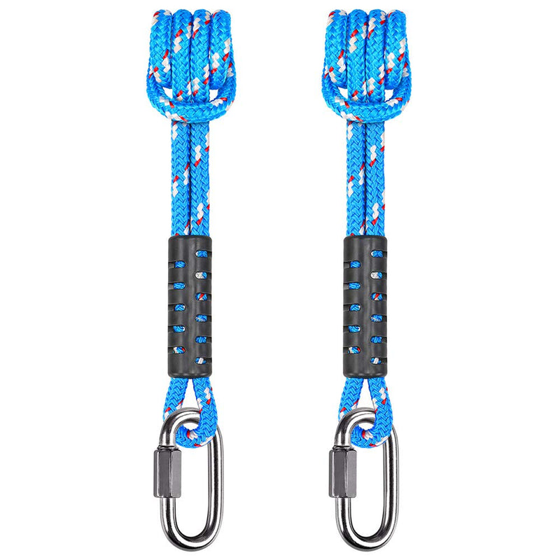 [Australia - AusPower] - BeneLabel Poseidon Series Sewn Prusik Loops Ropes, Safety, 19.6", Diameter 0.39", 2 Pack, Blue 
