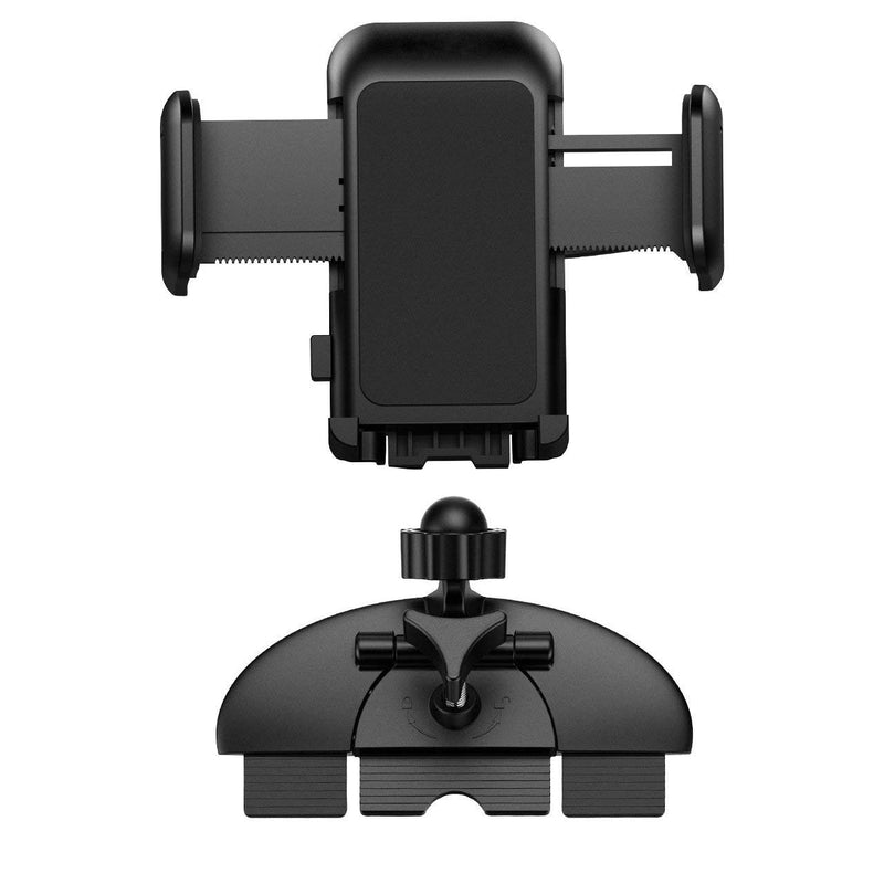 [Australia - AusPower] - Pokanic Car Cell Phone CD Slot Mount Adjustable 360 Rotation Stand Holder Three-Side Grips Design One Touch Clamp Compatible with iPhone Galaxy Note Pixel Universal (CD Slot Mount) 