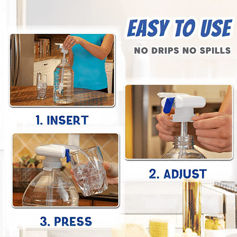 [Australia - AusPower] - Milk Dispenser For Fridge Gallon,Juice Dispenser,Liquid Dispenser For Drinks,Juice Pump,Hands-Free,Can Prevent Milk And Beer From Overflowing,Suitable For Outdoor And Home Kitchens 1Pcs 