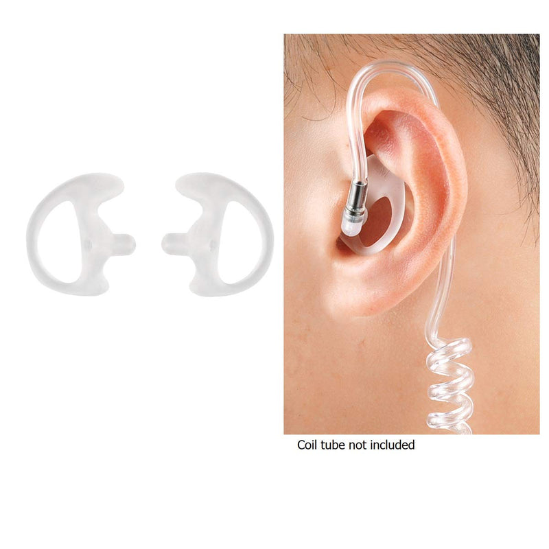 [Australia - AusPower] - JEUYOEDE Replacement Soft Silicone Earmold for Air Acoustic Tube Style Two Way Radio Earpiece Headset (2 Pairs Medium 26mm) 2Pairs Medium 26mm 