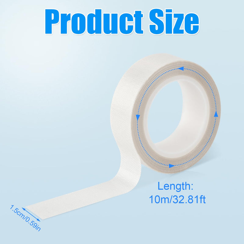 [Australia - AusPower] - lasuroa 0.59" x 32.81ft 2 Rolls Low Friction Tape, PTFE Tapes Drawer Slide Tape Abrasion Resistance Anti Squeak Tape Surface Protection for Wood, Cabinet, Curtain, Furniture (White) 