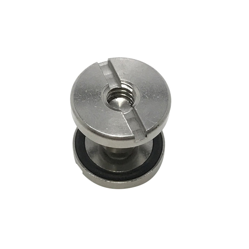 [Australia - AusPower] - Scuba Choice Backplate Stainless Steel Book Screws, Pair, Silver 
