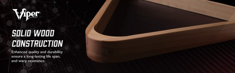 [Australia - AusPower] - Viper Billiard/Pool Table Accessory: 8-Ball Rack, Hardwood Triangle, Holds Standard 2-1/4" Sized Balls 