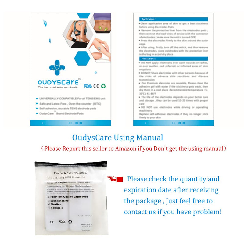 [Australia - AusPower] - Premium Reusable TENS Unit Replacement Electrode Pads - Combo 12 Pcs Self-Adhesive Electrodes Patches for TENS/EMS Massage Therapy 