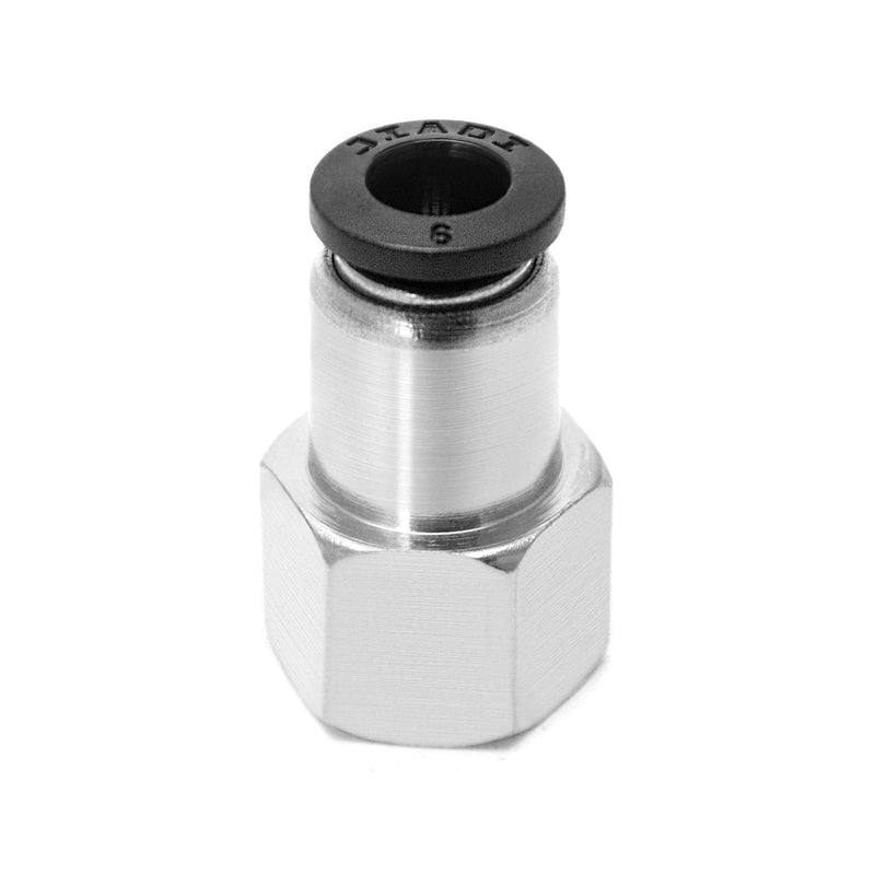 [Australia - AusPower] - QWORK - 10 Pack Pneumatic Push to Connect Air Fittings, 1/4 Inch Tube OD x 1/4 Inch NPT Female, Push in Connectors Air Line Quick Connect Fitting Air Hose Fittings 1/4" NPT 1/4" OD 