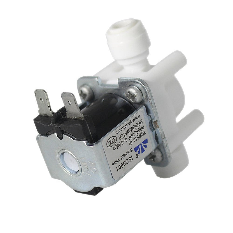 [Australia - AusPower] - Fakerba AC 110V Inlet Water Solenoid Electric Valve - 1/4" High Pressure, Normally Cosed,Quick Connect,(Electric Valve for RO Machine Water Dispenser/Water Purifier,etc) 